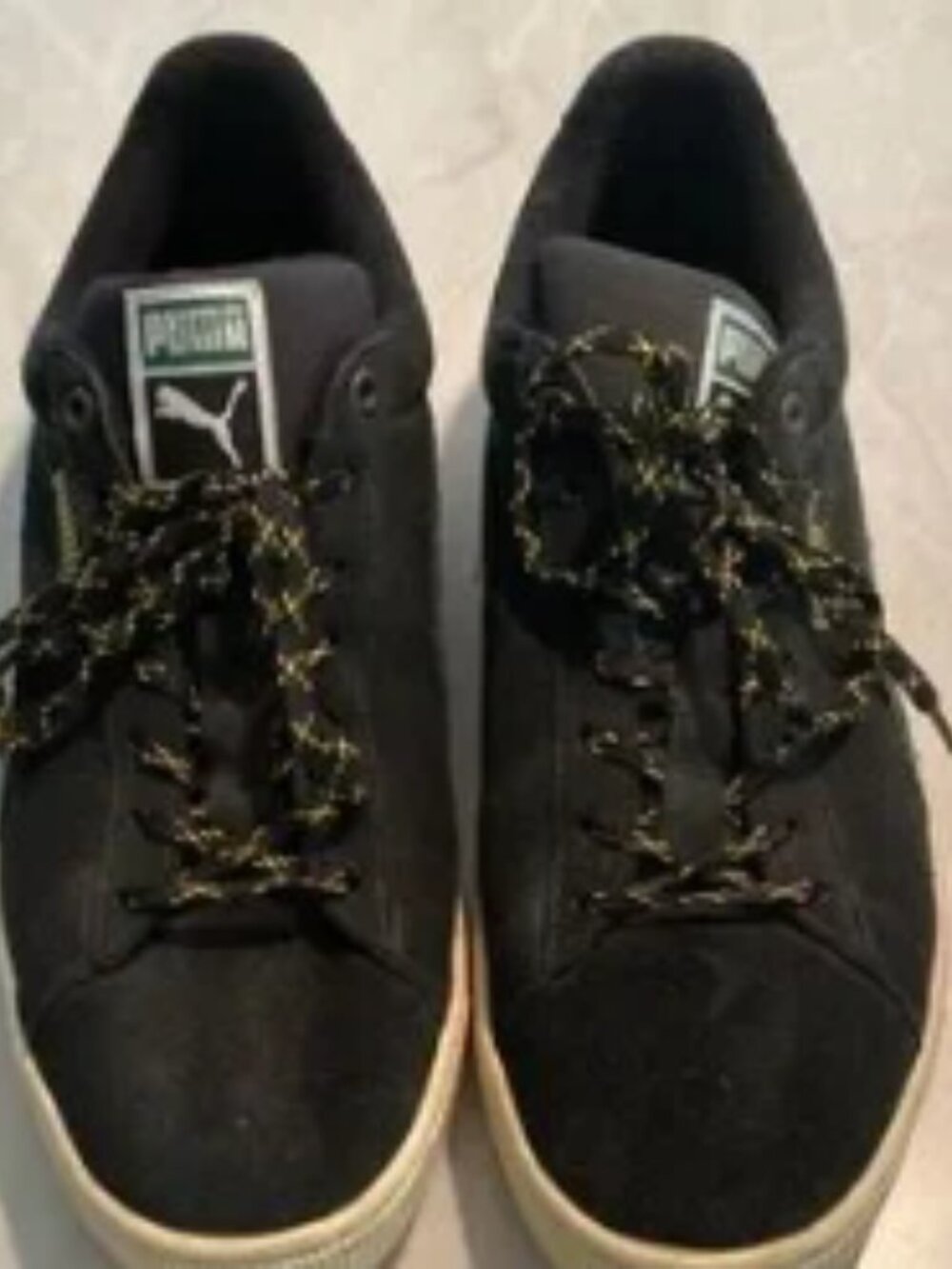 Puma Smash Black Suede Sneakers